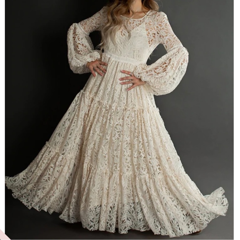 Joyfolie | Mia Joy | Ember Lace Ruffle Dream in Cream